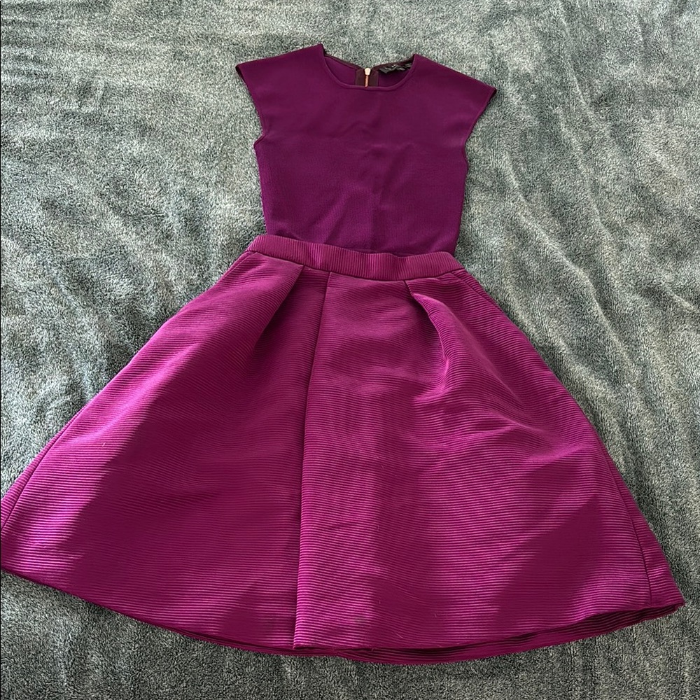 Ted Baker Purple Shirt and Skirt Set